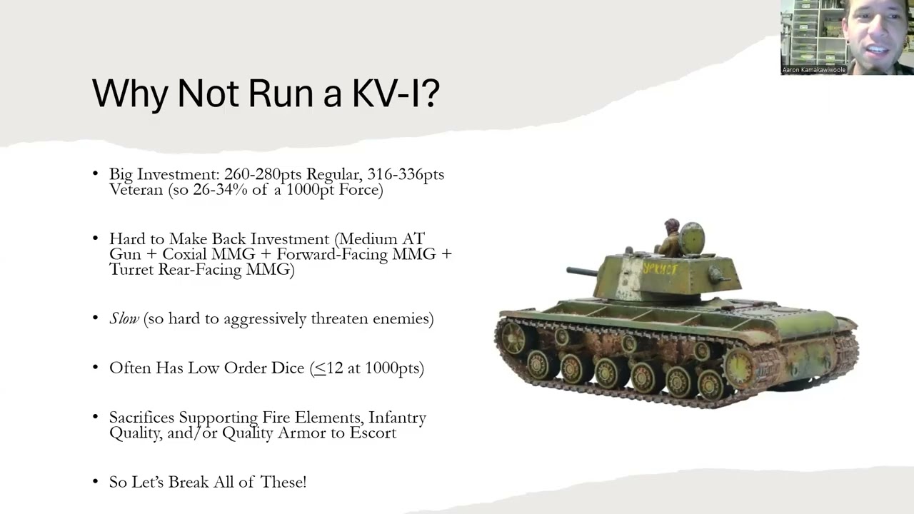 So You Wanna Play...a KV 1!