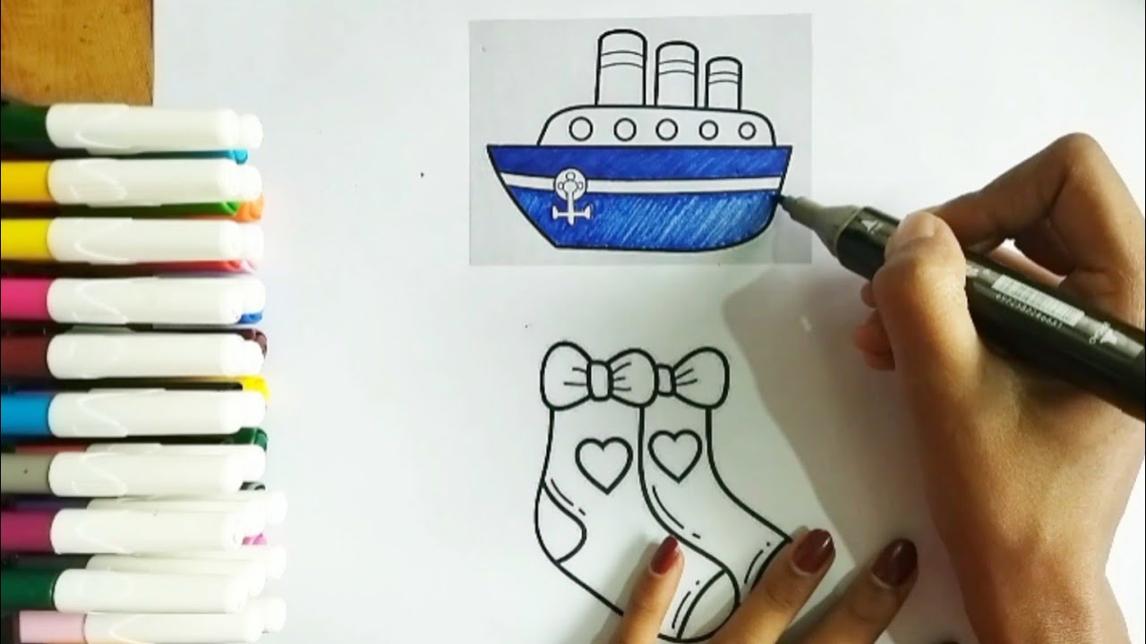 Cozy Coloring ⚓️💖 | Relaxing Marker Sounds & Satisfying Fills