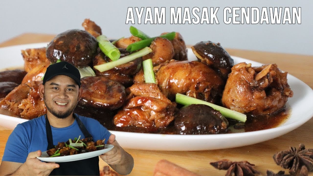 Resepi Ayam Masak Cendawan || Chicken Stew with Mushrooms