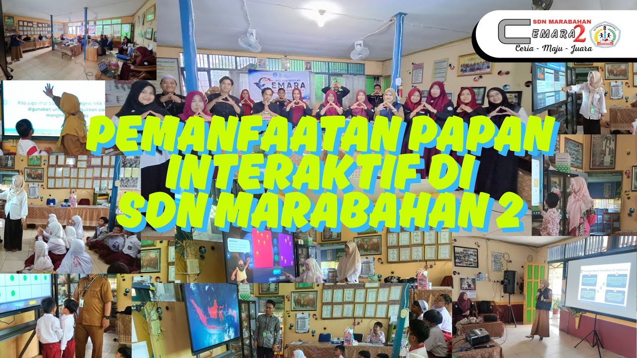 Pemanfaatan Papan Interaktif di SDN Marabahan 2