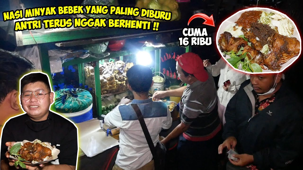 GREBEK PENJUAL NASI MINYAK BEBEK!! TERSEMBUNYI TAPI RAME BANGET! || Koko Buncit