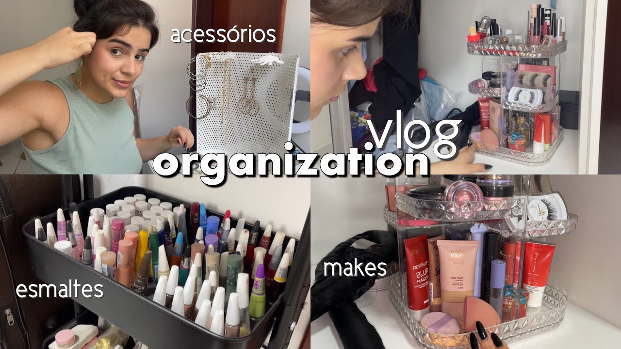 ORGANIZANDO MEUS PRODUTOS DE BELEZA + TOUR | Organization vlog💅🏻💄