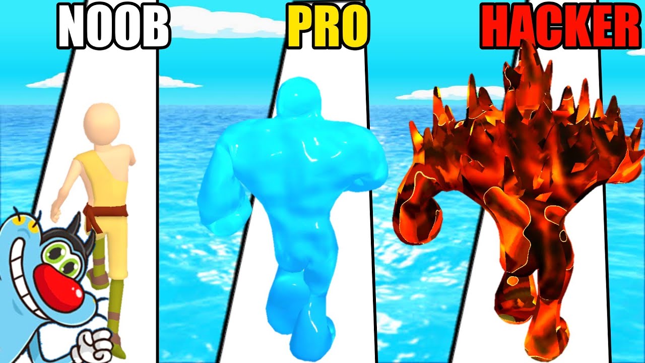 NOOB vs PRO vs HACKER | In Avatar Runner 3D | With Oggy And Jack | Rock Indian Gamer |