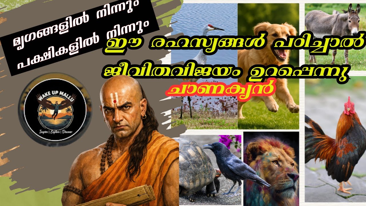 ബുദ്ധി ഉള്ളവൻ ഈ മൃഗങ്ങളില്‍ നിന്നും പഠിക്കും | ചാണക്യന്‍റെ ജീവിത പാഠങ്ങൾ#chanakya #motivation