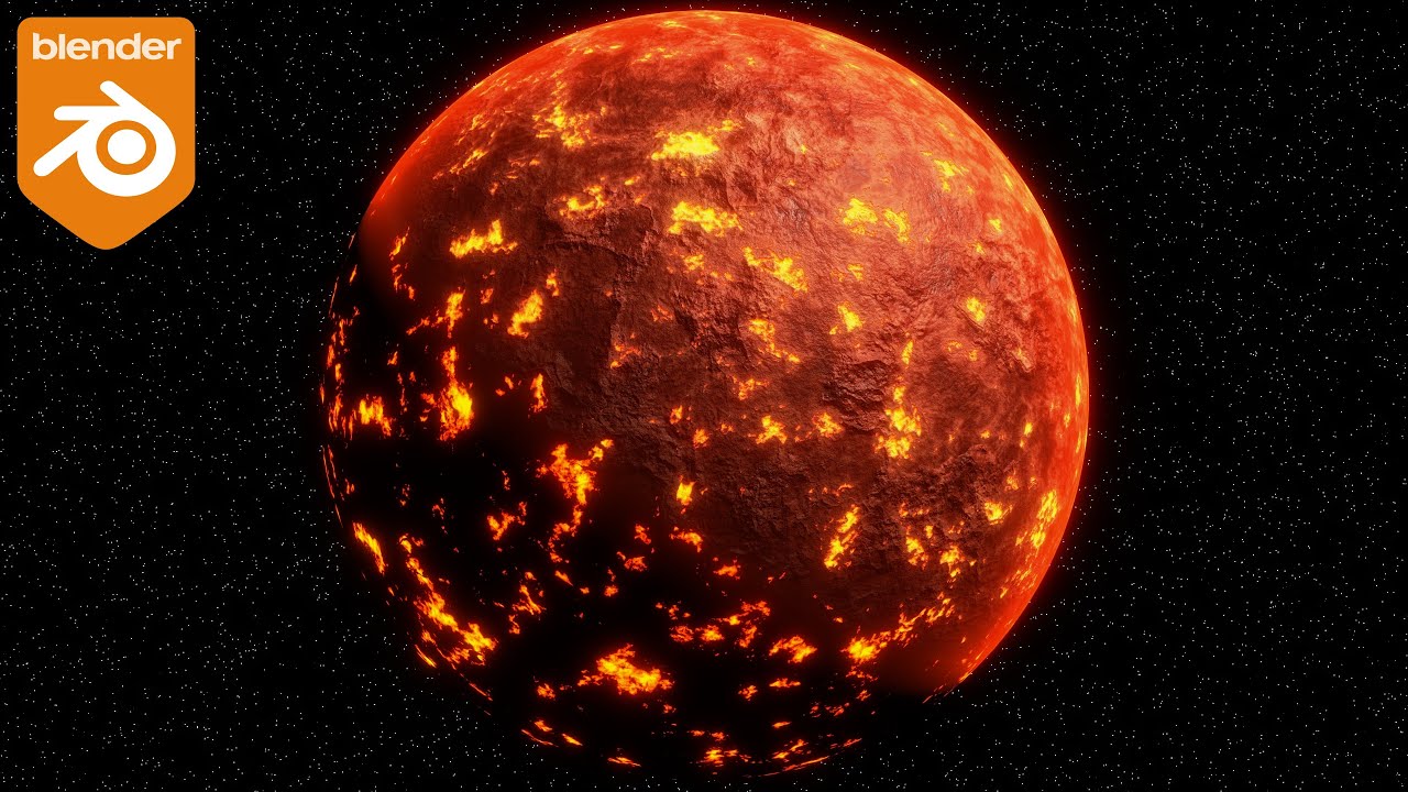 Procedural Lava Planet 🪐 (Blender Tutorial)