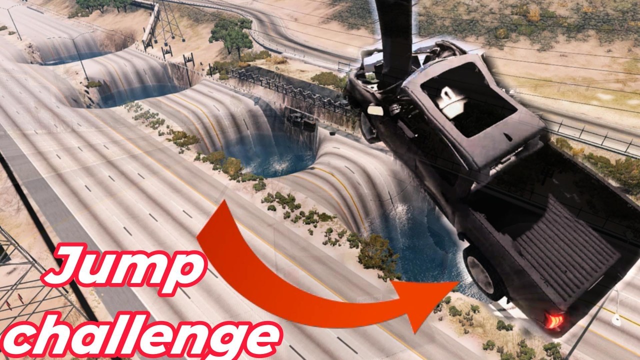 BIG JUMP Challenge! 5 SUV Cars vs HOLES 😱 | Who Jumps the Farthest? | Crazy Car Jump