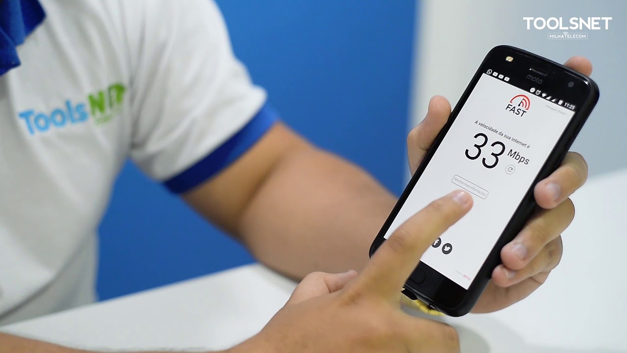 Minuto ToolsNET   - Como realizar teste de velocidade pelo Fast