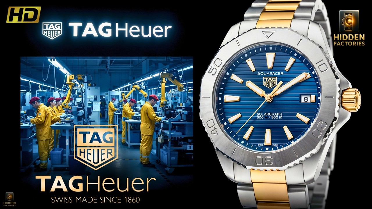 Inside the Elite TAG Heuer Factory: From Steel Parts to $5,000 Luxury Watches (Full Process)