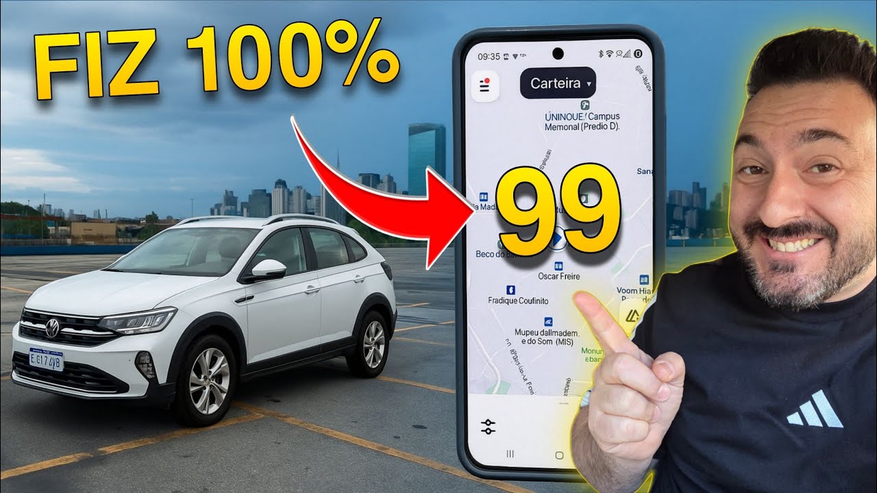 🔴 100% 99 POP! Desliguei a Uber e rodei o dia inteiro s&oacute; pela 99