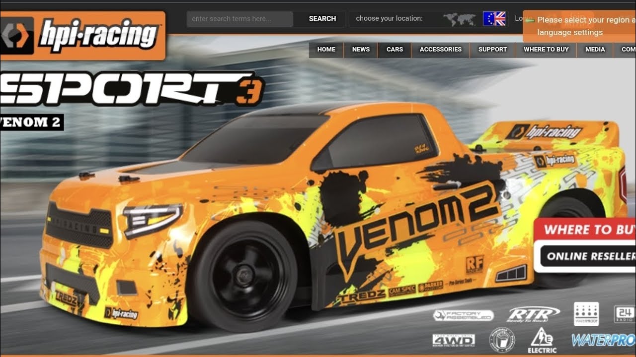The all-new Sport 3 Venom 2: Drift truck or race truck? Why not BOTH?! by : @OfficialHPI