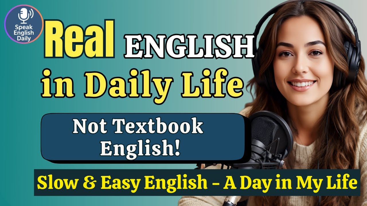 A Day in My Life – Speak English Like a Native | A1–A2 | Real Life English Podcast