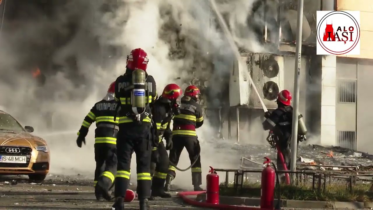 Exclusiv: Imagini video din momentul în care a pornit incendiul la sala de sport din Galata