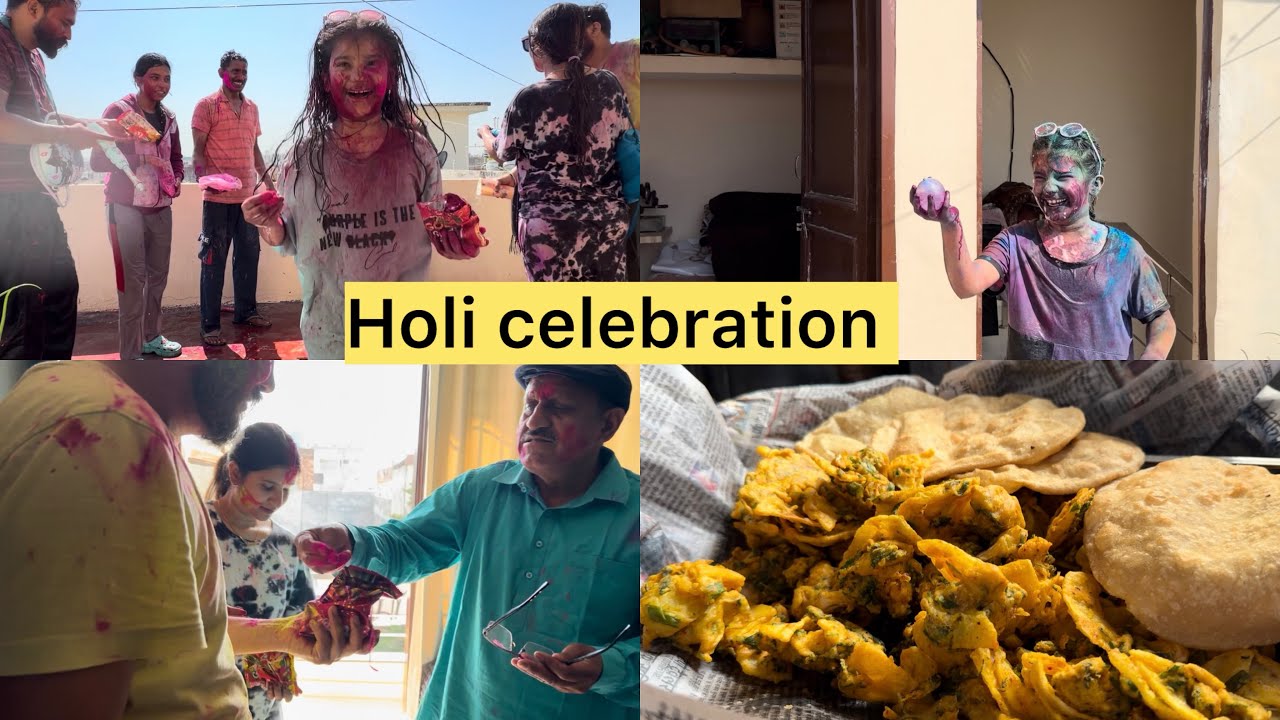 Holi celebration 2026 || meenaprdp || family || vlog 