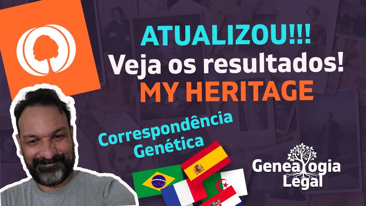 My Heritage - TESTE DNA -  mais uma ATUALIZAÇÃO!  Brazilian ADN