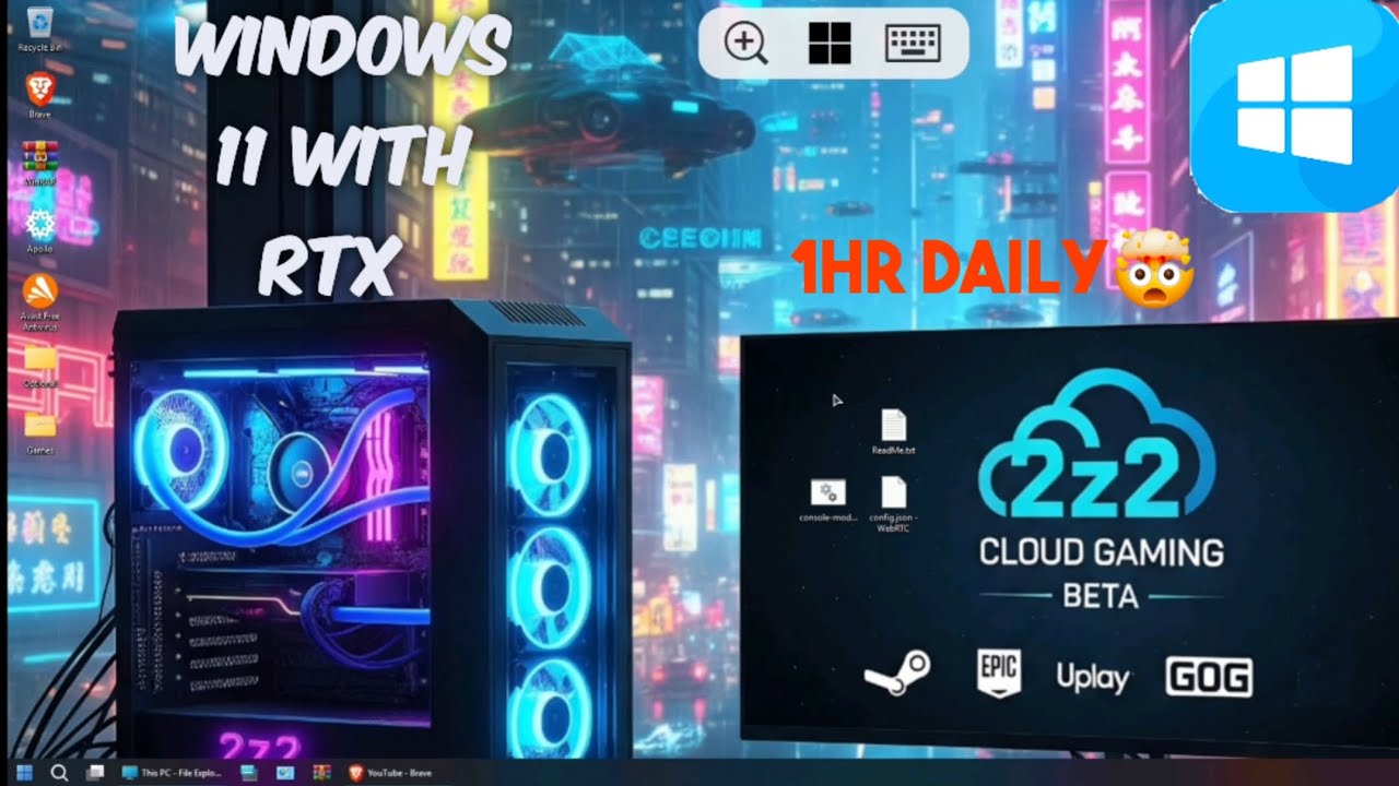 Windows 11 Cloud PC With RTX Support⚡️Play GTA 5 #163 