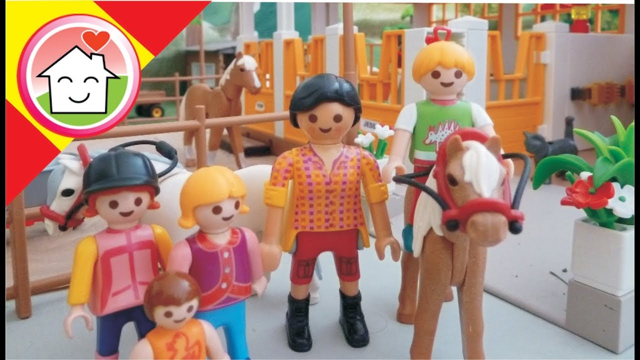 Playmobil en español Fiesta de cumpleaños en el rancho La Familia Hauser