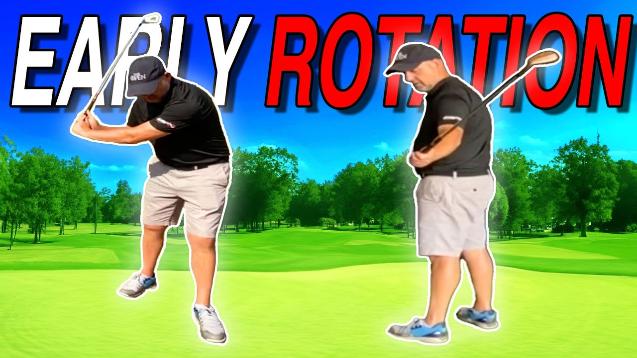 Rotate the Golf Club EARLY in the Downswing