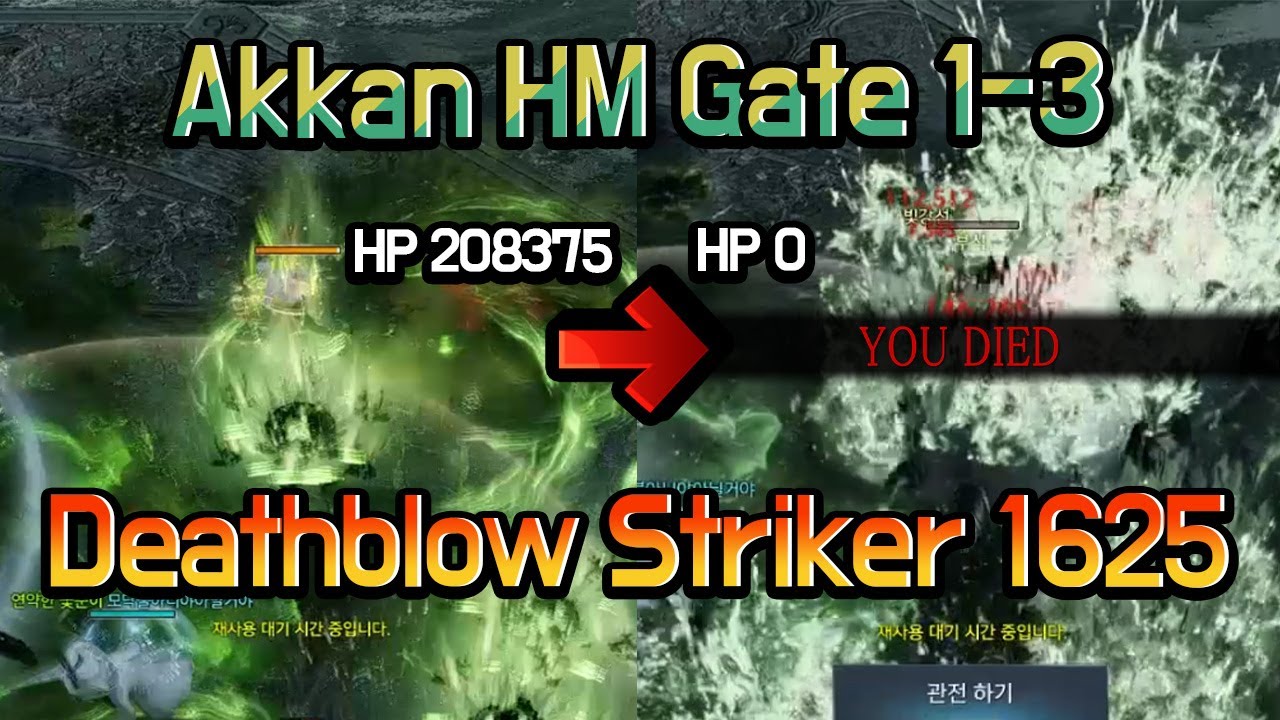 [LostArk]Deathblow Striker(1625) - Akkan HM Gate 1-3