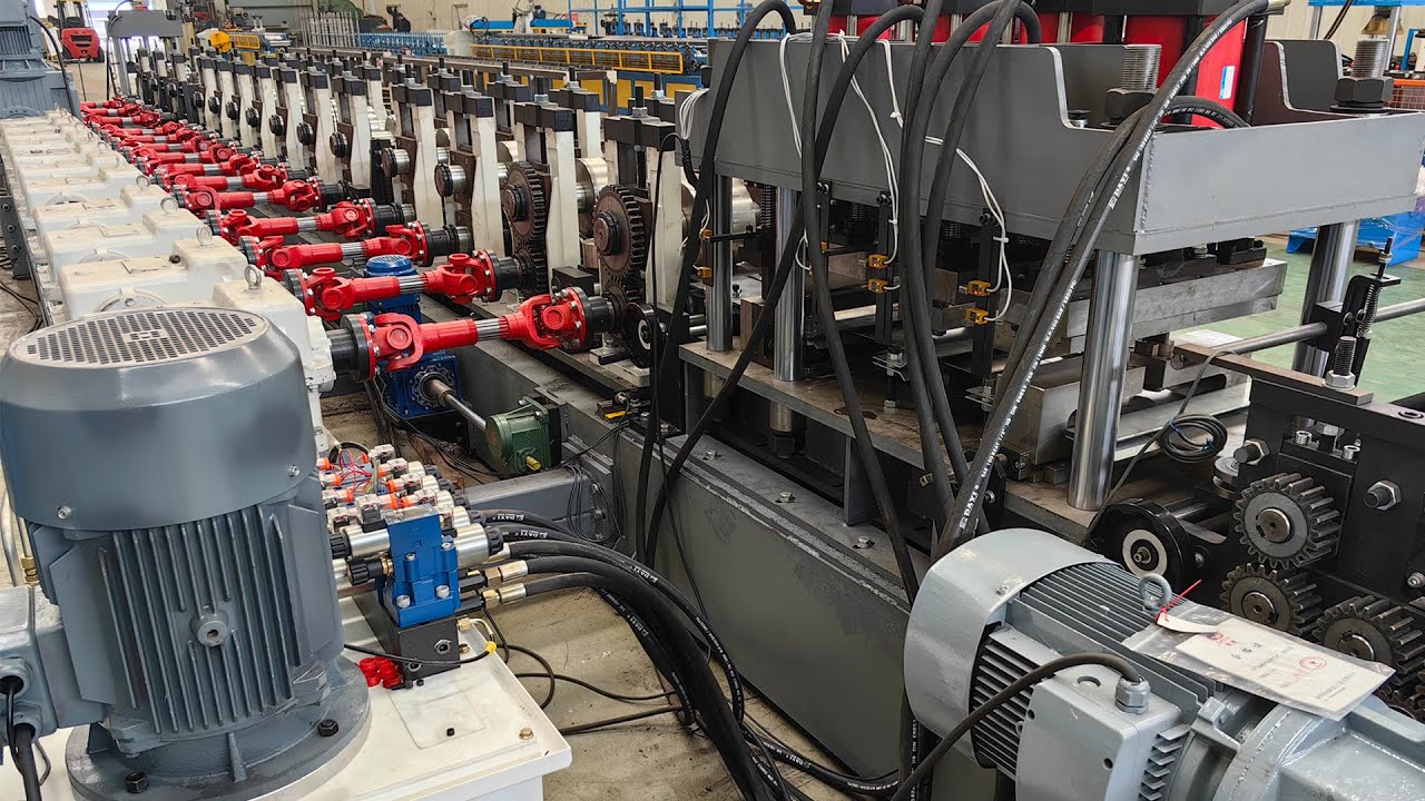 4mm C Purlin Roll Forming Machine Manufacturing C-Shaped Posts for Highway Guardrails Installation