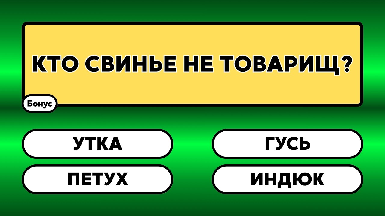 Викторина! Сможете набрать 30/30?     #знания #эрудиция #викторина #ответ