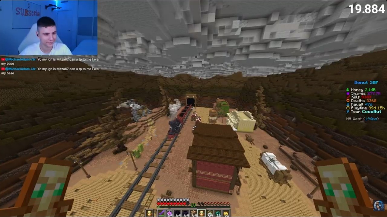 DonutSMP Live | Can we reach 20K? | 25M Rating bases & tping to viewers | IGN: iditity