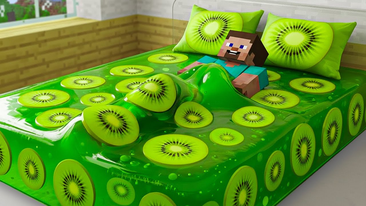 Satisfying Minecraft Physics Simulation with Dream Bed and Bedroom | ZenBlock Craft