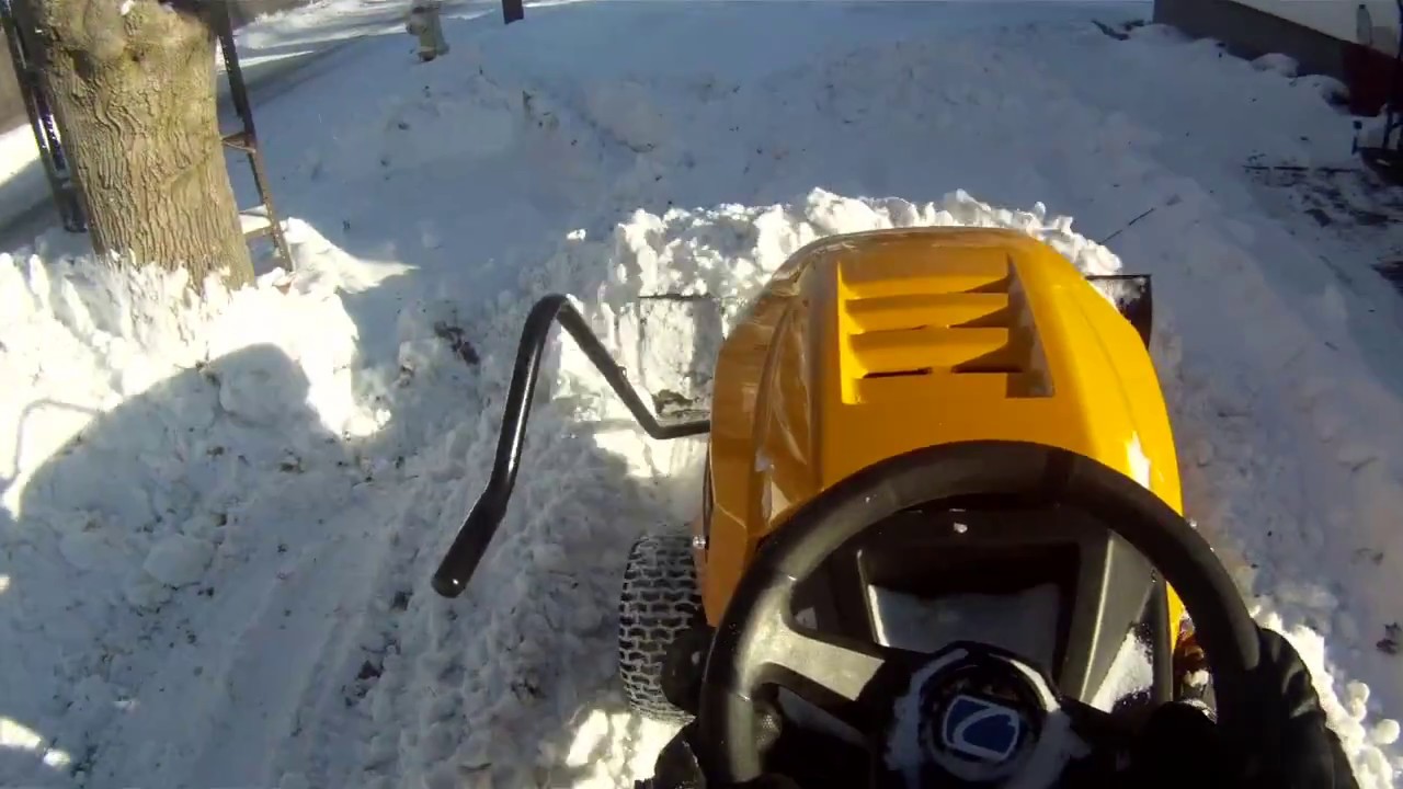 Cub Cadet XT1 вспахивает после шторма и советы по вспашке