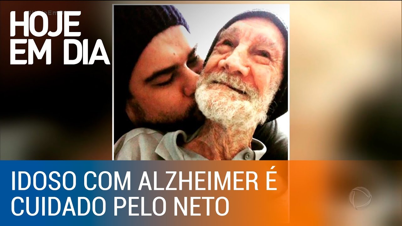 Jovem dá lição de respeito e amor ao cuidar do avô com Alzheimer