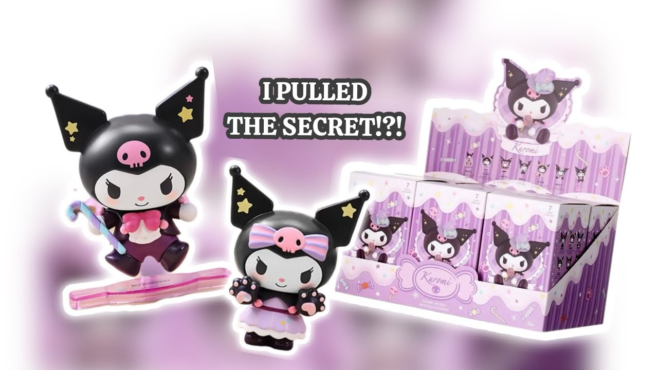 I GOT THE SECRET KUROMI!?! | full kuromi blind box unboxing from @miniso.official