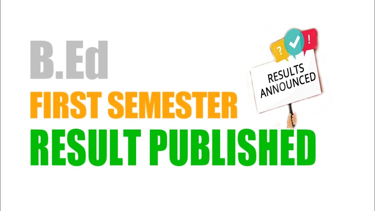 Kerala University B.Ed First Semester Result Published