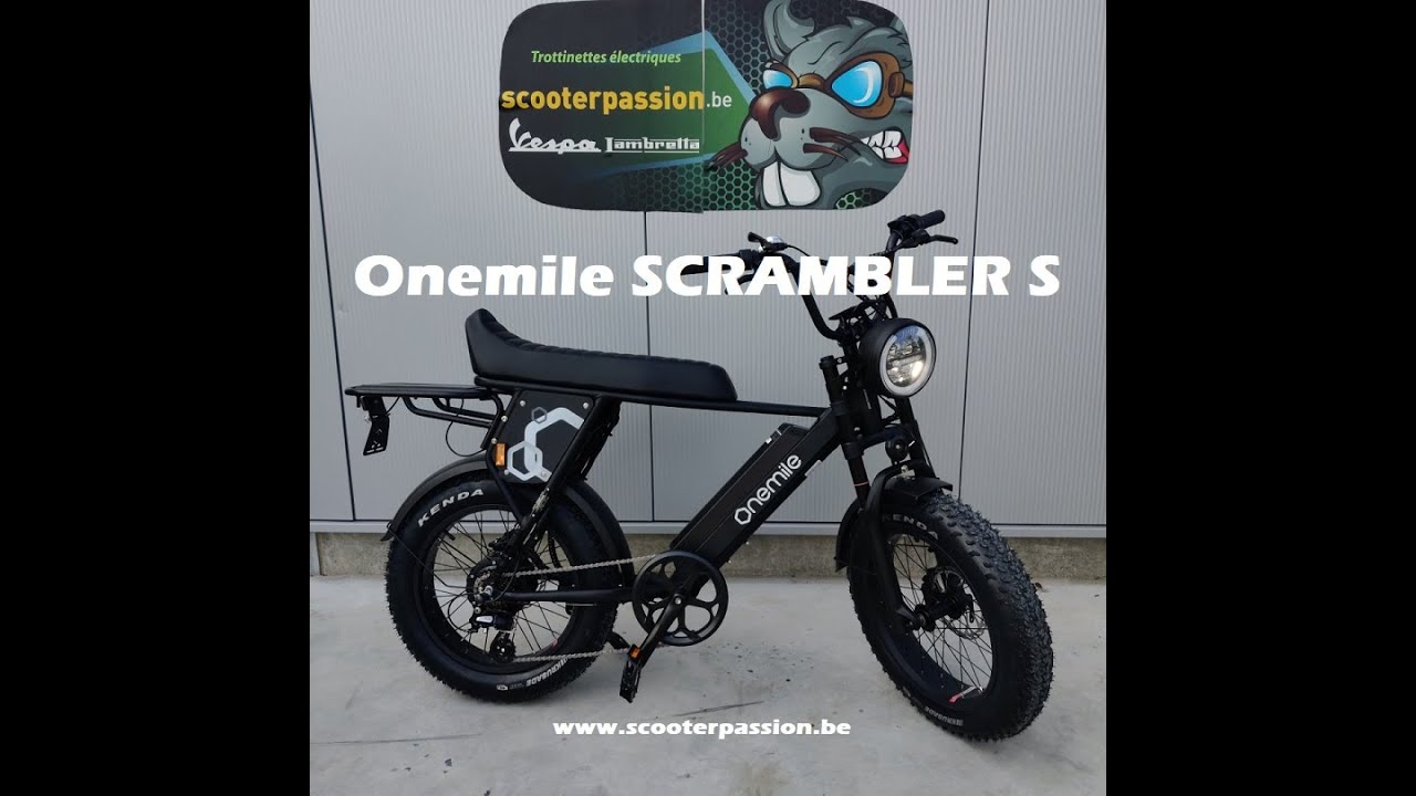 Velo electrique Onemile Scrambler : présentation par Scooter Passion