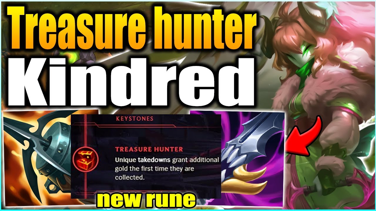 New Treasure Hunter Rune Makes Kindred A Snow Ball Machine! Season 12 PBE Kindred Gameplay!