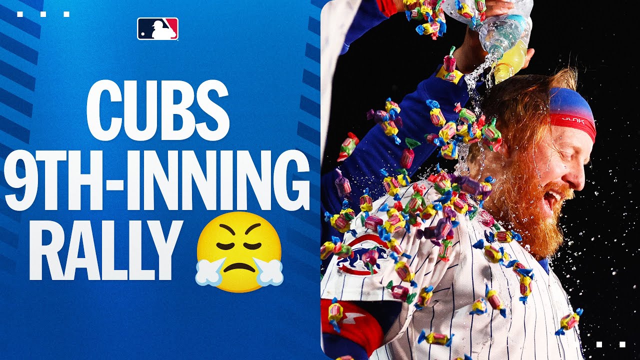 FULL INNING: The Cubs rally in the 9th to walk it off! 😤