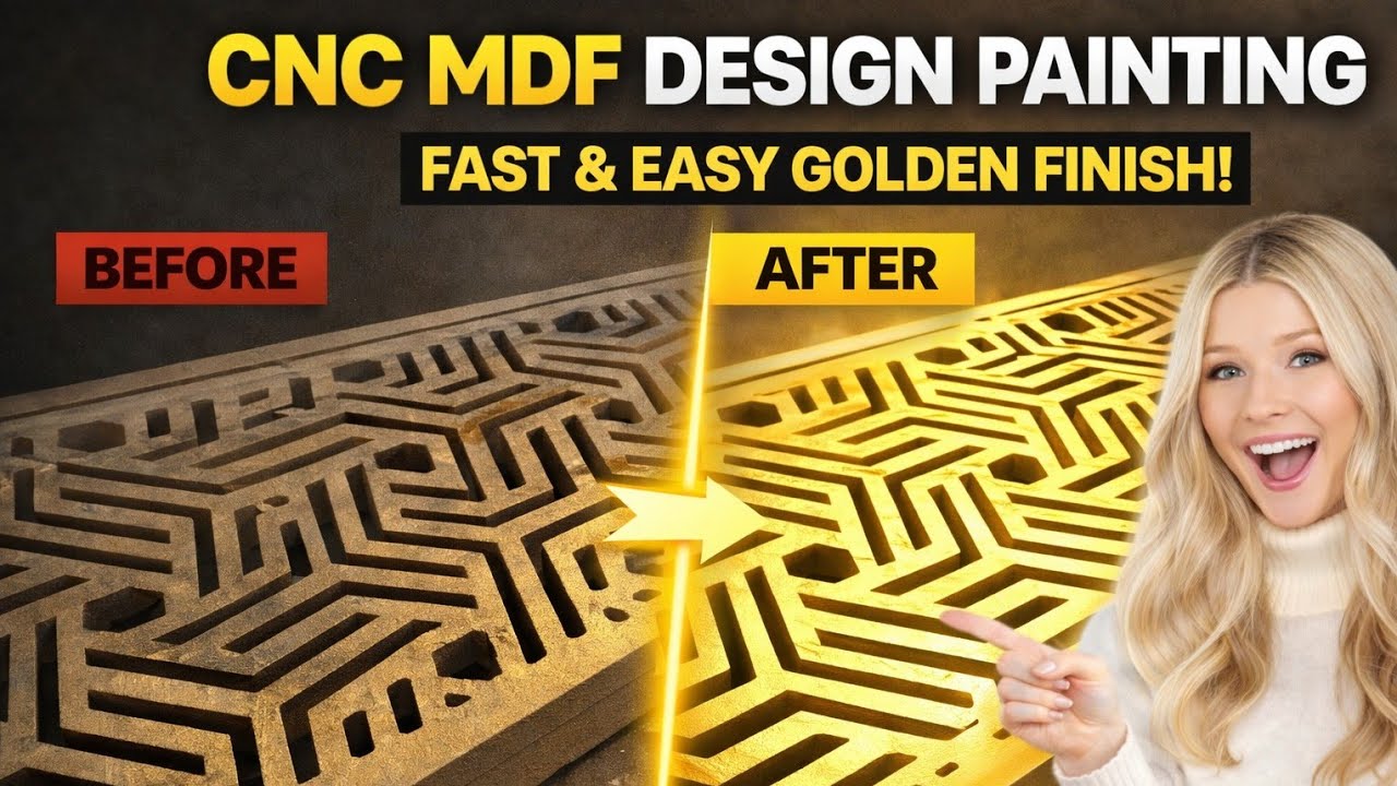 CNC MDF Painting Secret 😱 | Smooth Finish  |  Gun spray paint