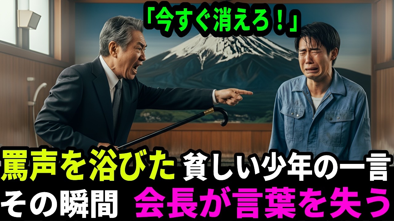 財閥会長に止められた貧しい少年の一言――その瞬間、会長の表情が一変した理由【感動する話】