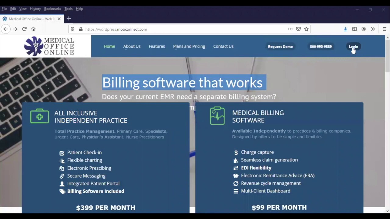 Medical Office Online - Billing Software Demo in under 2 minutes - Medical Billing System Overview
