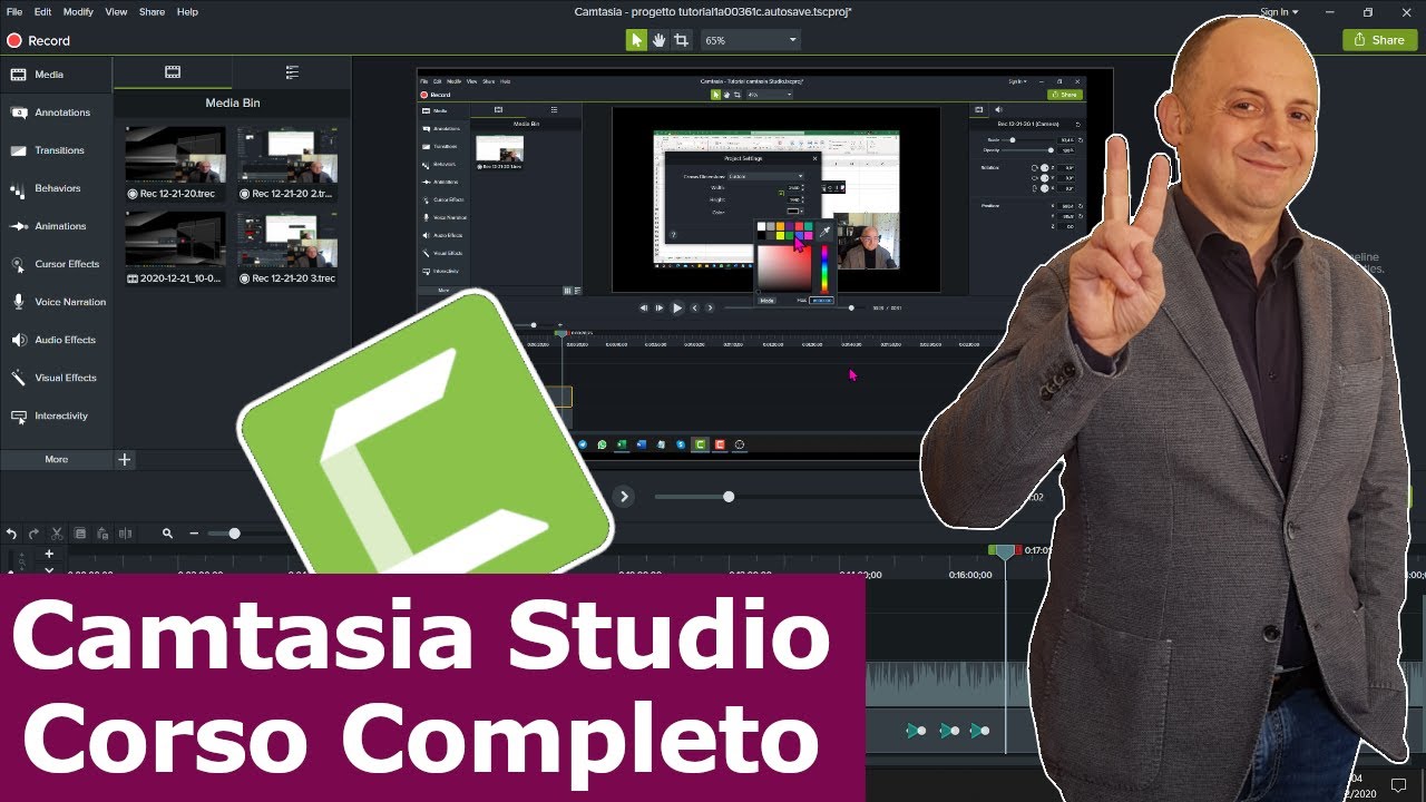 Corso completo di Camtasia studio, il video Editor che utilizzo da 7 anni