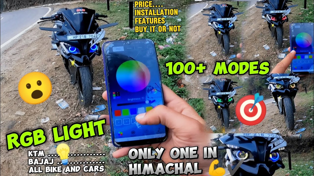 New Features RGB Ringlight For All Bikes And Cars 100+ Modes🚦Only One 💪 Bike Modification ⚡