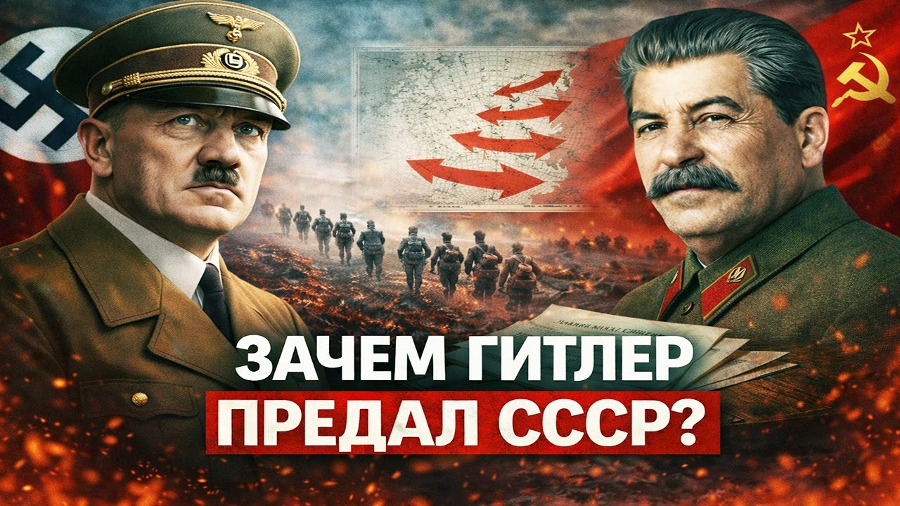 Гитлер vs Сталин: Почему Германия Пошла Войной на СССР? #ВтораяМировая #ВОВ #Гитлер #СССР