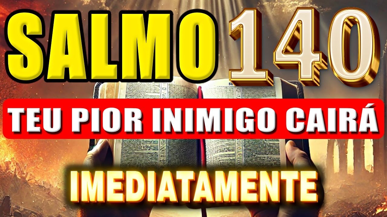 SALMO 140: ORAÇÃO MUITO FORTE PARA DESTRUIR INIMIGOS, FOFOQUEIROS, INVEJOSOS, PRAGAS E MALDIÇÕES.🙏