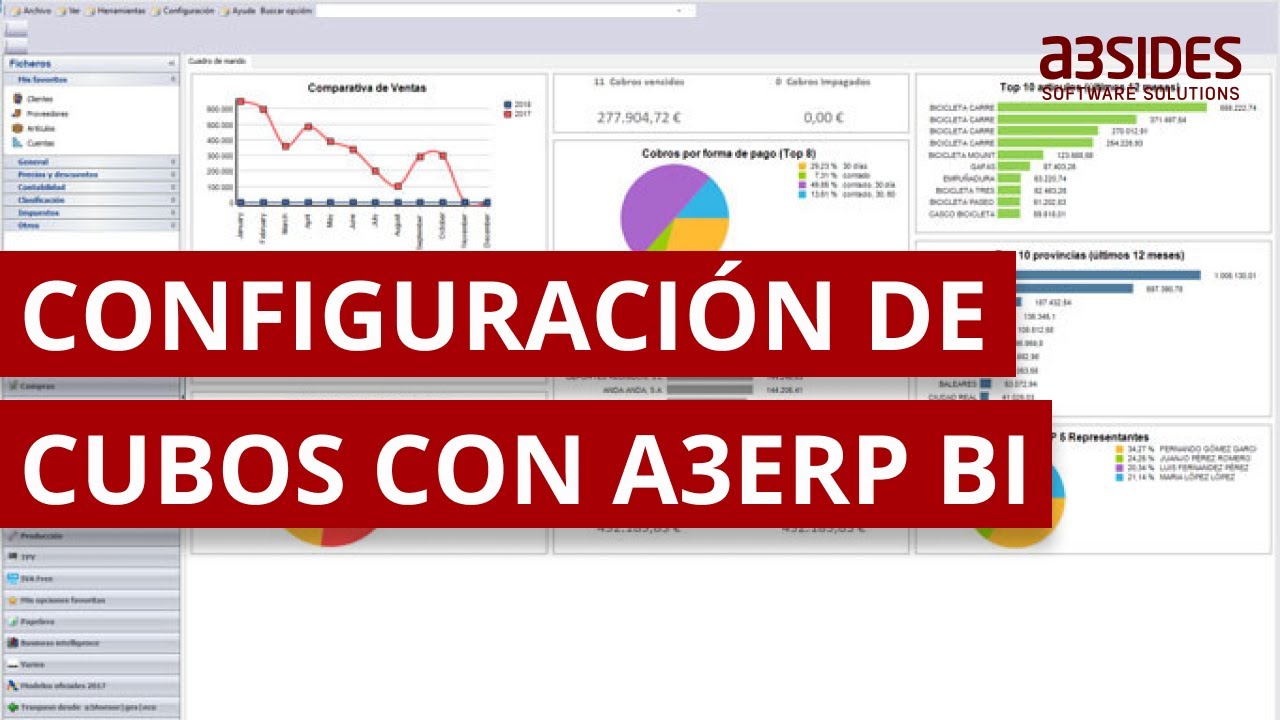 Cómo configurar cubos con a3ERP | Business Intelligence