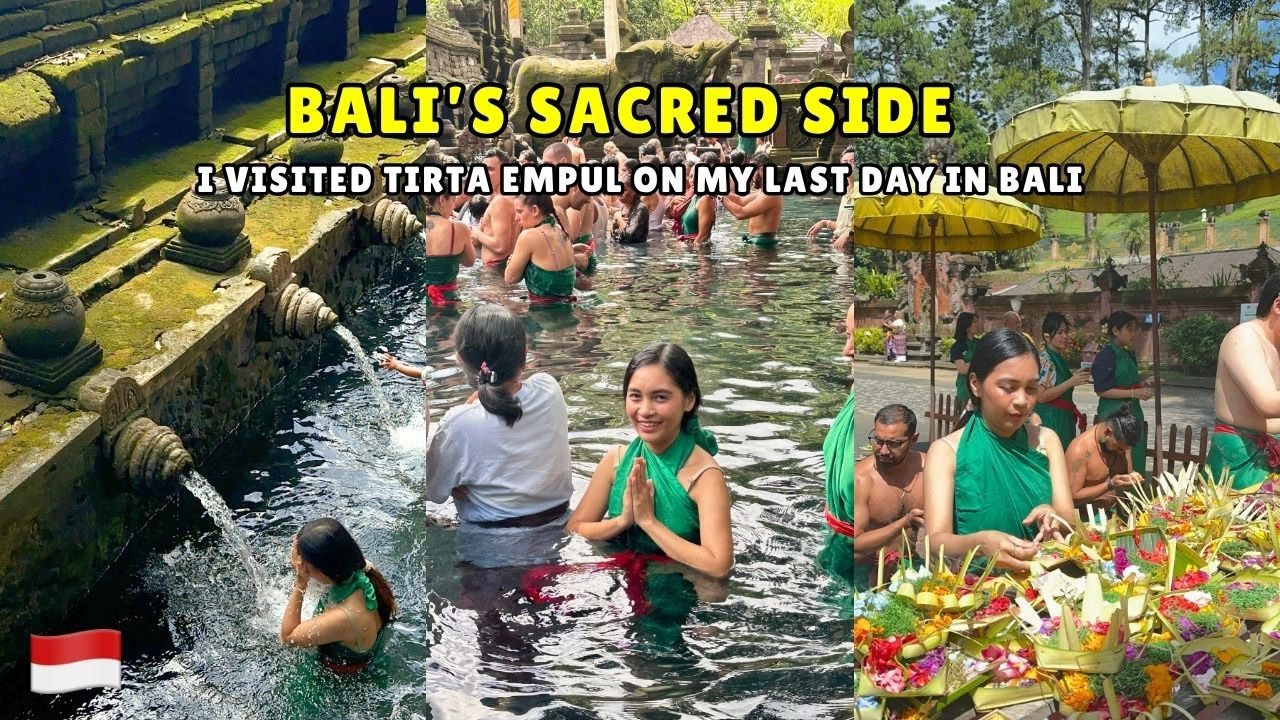 🇮🇩✈️ Last Day in Bali: Tirta Empul + A Foodie Farewell with Babi Goreng | Rome Manaois