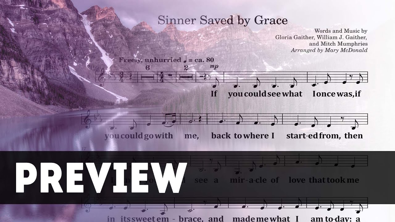 SINNER SAVED BY GRACE Choir Vocal Preview