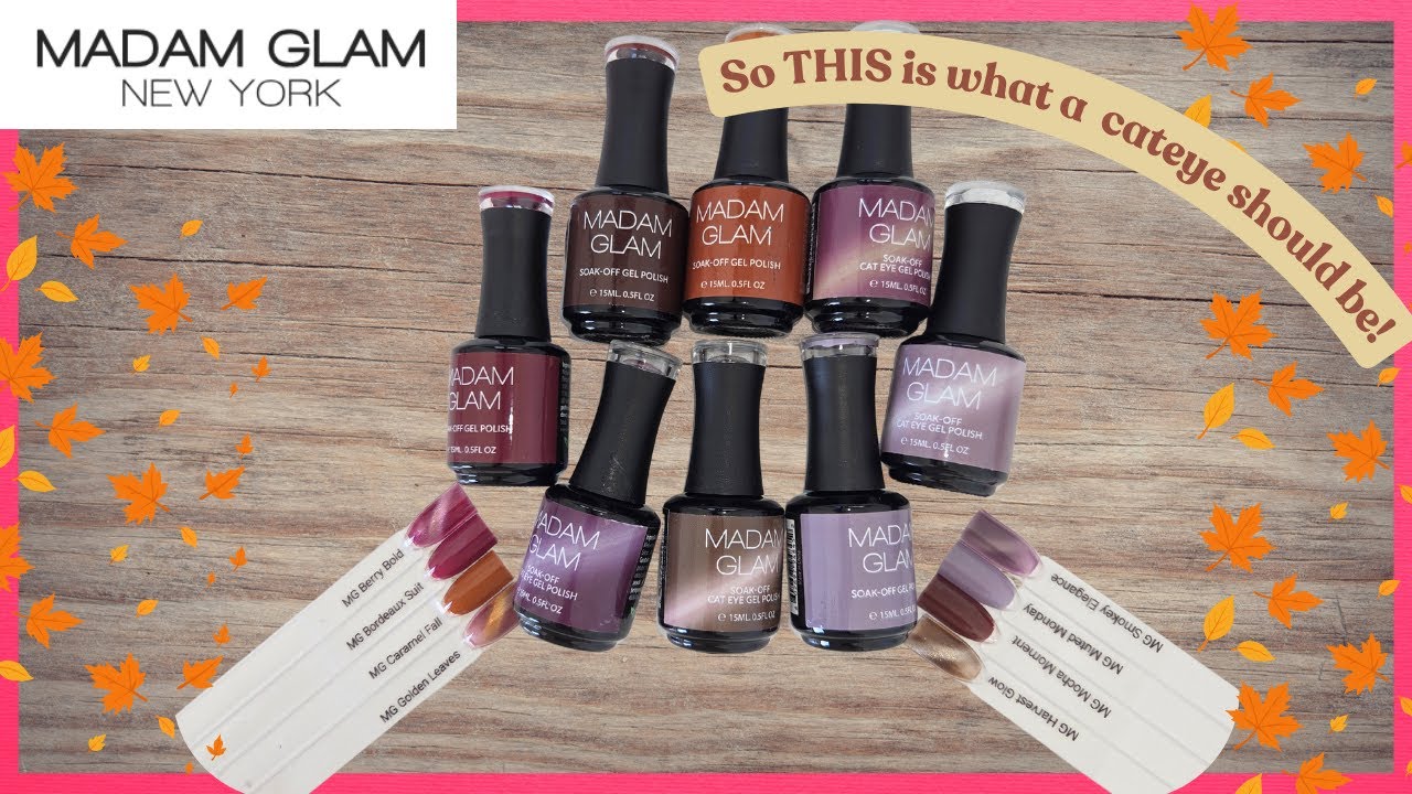 Распаковка и свотчи коллекции Madam Glam Amber Shift! Эти гели Cateye просто нереальны!! 😻😻