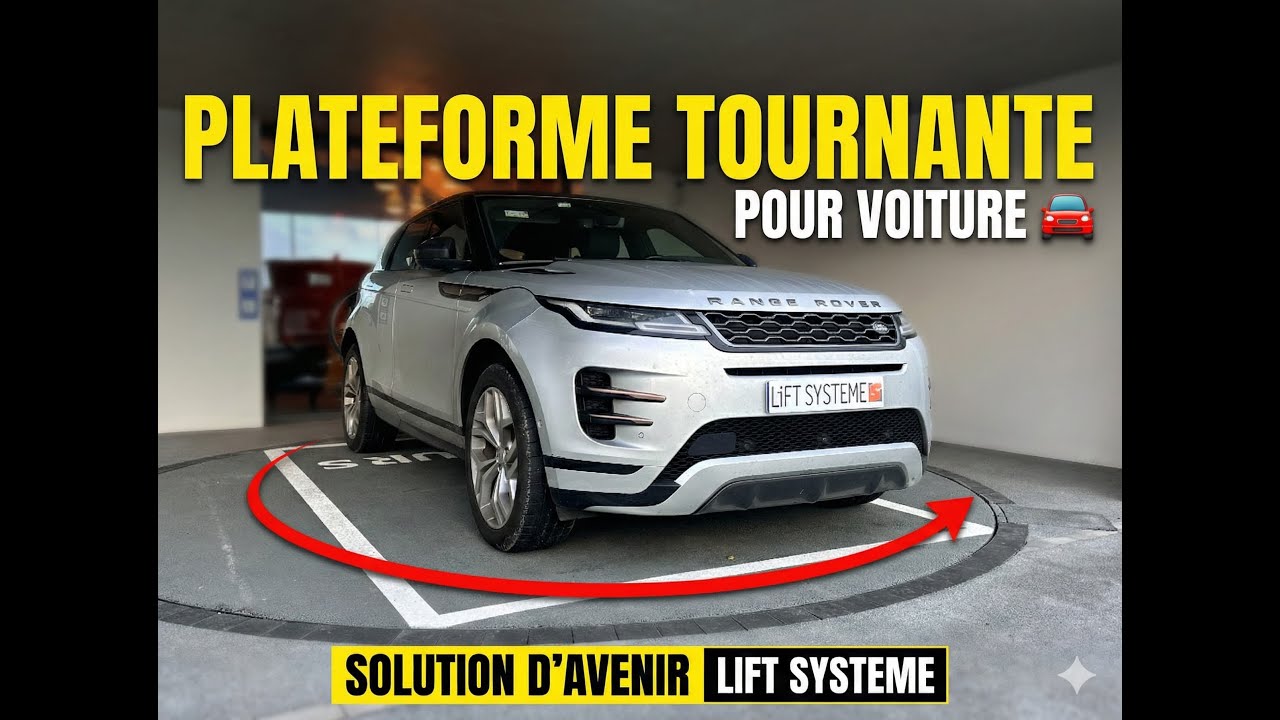 PLATEFORME TOURNANTE POUR VOITURE 🚗 : Fini les man&oelig;uvres compliqu&eacute;es ! | LIFT SYSTEME