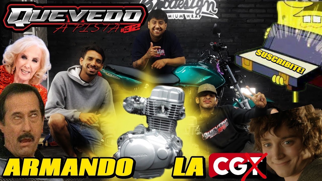 COMO ARMAR EL MOTOR DE UNA CG SIN M0R1R EN EL INTENTO🥴 ft. Buya