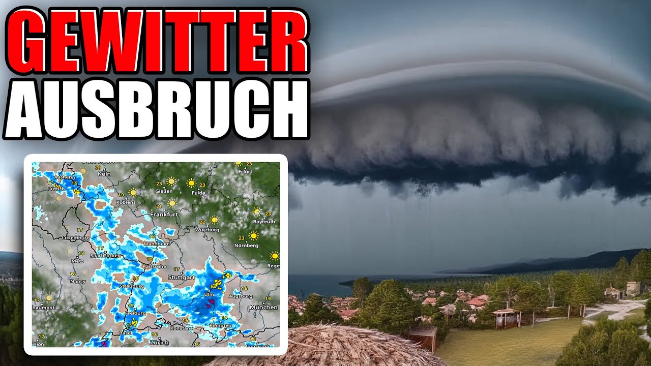 Die Gewitterlage in Deutschland vom 15. Mai 2024..