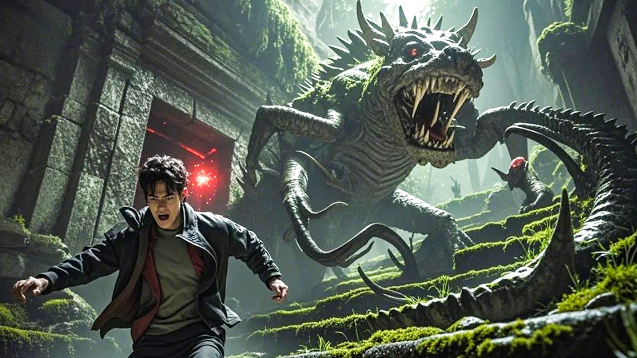 【悬疑💥Movie】小夥誤入地下古墓，不料驚醒守墓的異形鬼怪，下一秒小夥被吞入腹中！#鬼吹灯之龙岭迷窟 #中国电影#悬疑  #悬疑片  #電影 #movie #惊悚  #悬疑 #探险 #奇幻