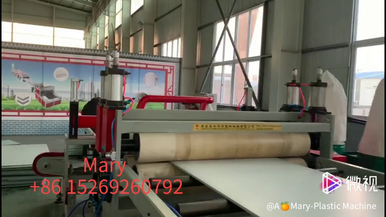 PP hollow sheet building templates making production line construction board making machine