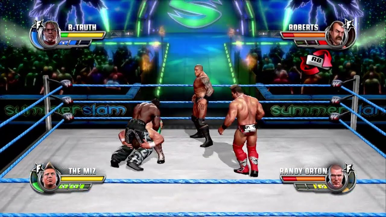 WWE All Stars - Awesome Truth vs Randy Orton & Jake 